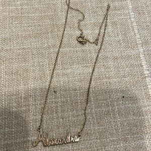 Name Alexandra necklace